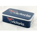 Caja metálica rectangular, Caja con tapa publicidad