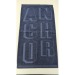 Serviette éponge personnalisée relief jacquard embossée 50x70 cm regalo de empresa