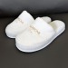 Chaussons de luxe en velours éponge avec logo brodé regalo de empresa