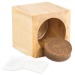 Pot cube boisde bureau en boite star-box - Bulbes de trèfle à 4 feuilles, trèfle à 4 feuilles publicidad