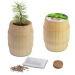 Mini-tonneau en bois - Mélange de fleurs d'été regalo de empresa
