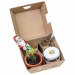 Coffret cadeau de Noël - Pots en argile, Père Noël en chocolat, moules pour sapin de Noël et un verre de confiture d'orange regalo de empresa
