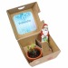 Coffret cadeau de Noël - Pots en terre et chocolat Père Noël regalo de empresa