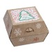 Coffret cadeau de Noël - Pots en terre et chocolat Père Noël, décoration et objet de Noël publicidad