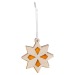 Colgante de fieltro y madera - Estrella en bolsa promocional, adorno de árbol de Navidad publicidad