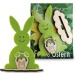 Tarjeta con figurita de madera/feutrin - Conejo, golosinas de fieltro publicidad
