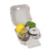 Placer en una caja - con mini juego de plantación en maceta de terracota, vela huevo, tartera conejo... regalo de empresa