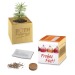 Pot cube bois Mini de Noël - Epicéa - Epicéa, décoration et objet de Noël publicidad