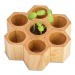 Pot cube Hexagon avec graines - Bulbes de trèfle à 4 feuilles regalo de empresa