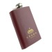 Flasque 12cl en simili cuir, flasque publicidad