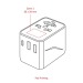 GlobePlug, Universal Travel Adaptor, 12W ST, prise électrique universelle et adaptateur universel de voyage publicidad
