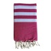 Fouta nid d'abeille 5/5 coton recyclé 200x100cm, Fouta publicidad