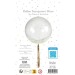 Bubble ballon 40cm avec plumes blanches tassel 45cm foil Or, accessoire de fête et de déguisement publicidad