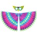 Set cape masque bird paradise 2 coloris assortis, accessoire de fête et de déguisement publicidad