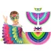 BIRD PARADISE Capemasque set 2 colores surtidos, fiesta y accesorio de disfraz publicidad