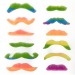 Set de 12 moustaches néon, accessoire de fête et de déguisement publicidad