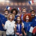 Moustache bleu blanc rouge France, accessoire de fête et de déguisement publicidad