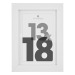 cadre photo bl eva 13x18 dis, blanc, cadre photo publicidad