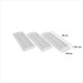 Lot bac glaçons x3 polypropylène 16 assorti, 2-fois, bac à glaçons publicidad