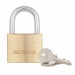 Cadenas Gerda laiton 50mm avec bouton poussoir regalo de empresa