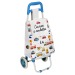 chariot shopping pvc enfant, 2-fois assorti, poussette à marché ou cabas à roulettes publicidad