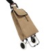 chariot shopping 2 roues en jute, poussette à marché ou cabas à roulettes publicidad