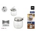 Sucrier en verre avec couvercle en acier 250ml regalo de empresa