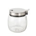 Sucrier en verre avec couvercle en acier 250ml, sucrier publicidad