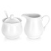 Sucrier et crémier, porcelaine blanche, 3 pièces regalo de empresa