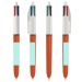 BIC® 4 Couleurs Fine bille Lanyard, stylo cordon tour de cou publicidad