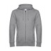 B&C King Zipped Hood - Sudadera con cremallera KING - Blanca regalo de empresa