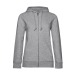 B&C Organic Zipped Hood /Mujeres - Sudadera con cremallera orgánica para mujeres - Blanco, Textil B&C publicidad