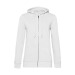 B&C Organic Zipped Hood /Mujeres - Sudadera con cremallera orgánica para mujeres - Blanco, Textil B&C publicidad