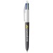 BIC® 4 Couleurs Wood Style with Lanyard, stylo marque Bic publicidad