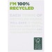 Bloc-notes A7 recyclé Desk-Mate®, bloc-notes publicidad