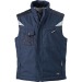 Chaleco softshell de trabajo para hombre con cuello de forro polar., Chaleco o chaqueta sin mangas publicidad