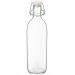 Bouteille 1 litre, Bouteille en verre publicidad