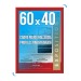Cadre affichage Clic-clac mural 60x40cm rouge regalo de empresa