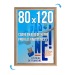 CLIC-CLAC Marco expositor de pared 80x120 MADERA Haya regalo de empresa