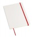 Carnet A5 blanc avec élastique de couleur à couverture rigide, Carnet à couverture rigide publicidad
