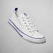 Zapatillas de lona clásicas con suela de goma blanca decorada con líneas de colores regalo de empresa