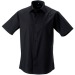 Camisa entallada de manga corta para hombre de Russell Collection, Textil Russell publicidad
