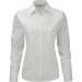 Chemise en popeline pur coton femme manches longues Russell Collection, Textile Russell publicidad