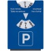 Disque stationnement raclette, disque de stationnement publicidad