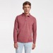 DYLAN - Polo de manga larga moteado con tapeta de 2 botones tono sobre tono regalo de empresa