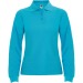 ESTRELLA WOMAN L/S - Polo manches longues, col et poignets en côte 1x1, Patte de boutonnage 3 boutons ton sur ton, polo femme publicidad