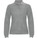ESTRELLA WOMAN L/S - Polo de manga larga, cuello y puños de canalé 1x1, tapeta de 3 botones, polo para mujer publicidad