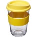 Taza clara de 30cl, taza y vaso con tapa publicidad