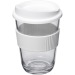 Taza clara de 30cl, taza y vaso con tapa publicidad