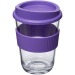 Taza clara de 30cl, taza y vaso con tapa publicidad